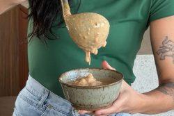 Canjica cremosa sem lactose e sem açúcar