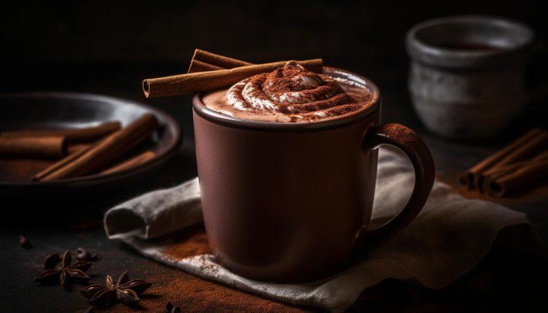 Chocolate quente com mix de especiarias