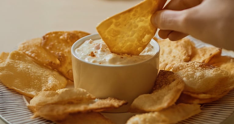 Nachos de pastel