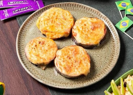 Pizza de beringela fit