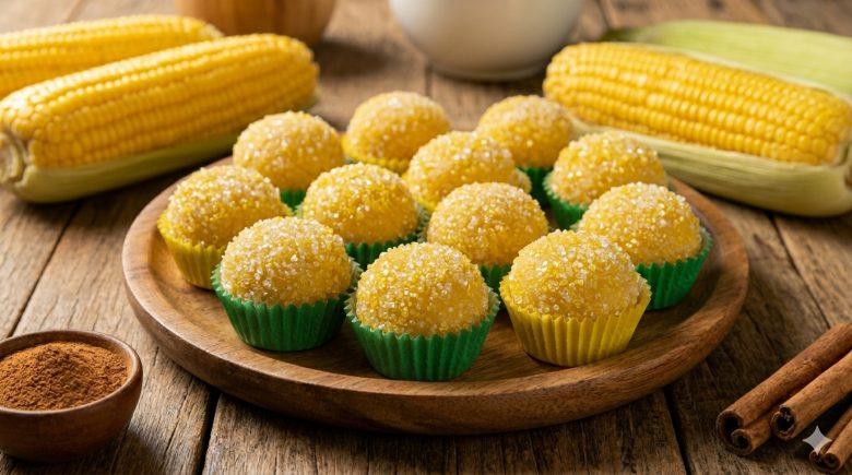 Brigadeiro com milho verde 