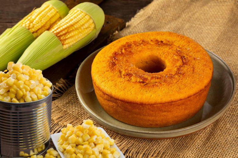 Bolo de milho sem glúten