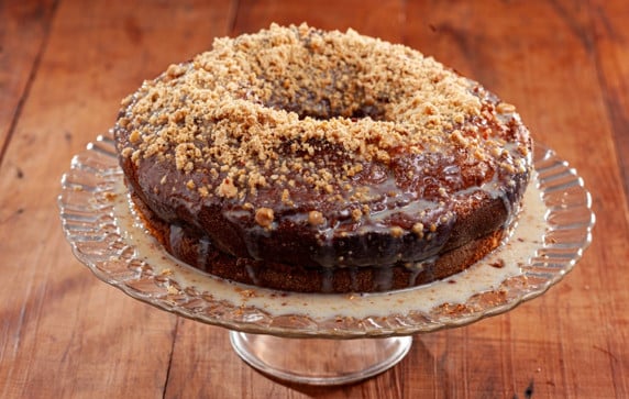 Bolo especial de paçoca