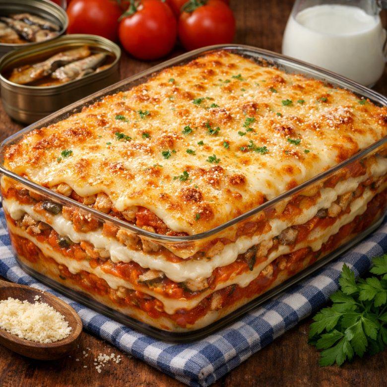 Lasanha de sardinha