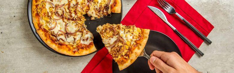 Topping para pizza sabor frango ao barbecue