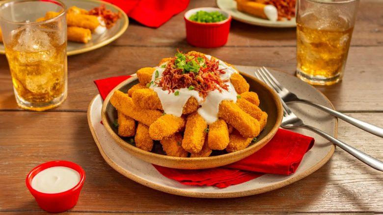 Tirinhas de frango com sour cream e cebolinha