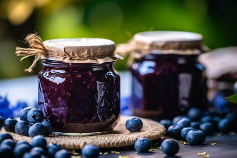 Geleia de blueberry