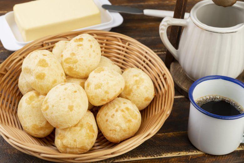 Pão de queijo vegano de mandioquinha