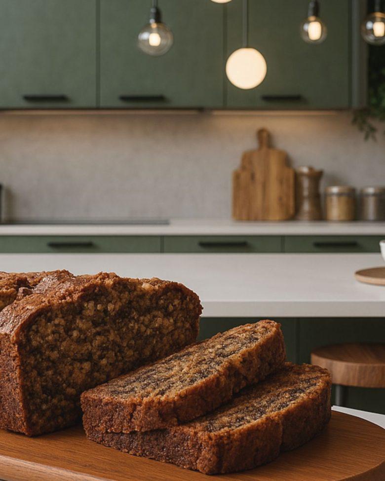 Banana bread com colágeno e fibras prebióticas