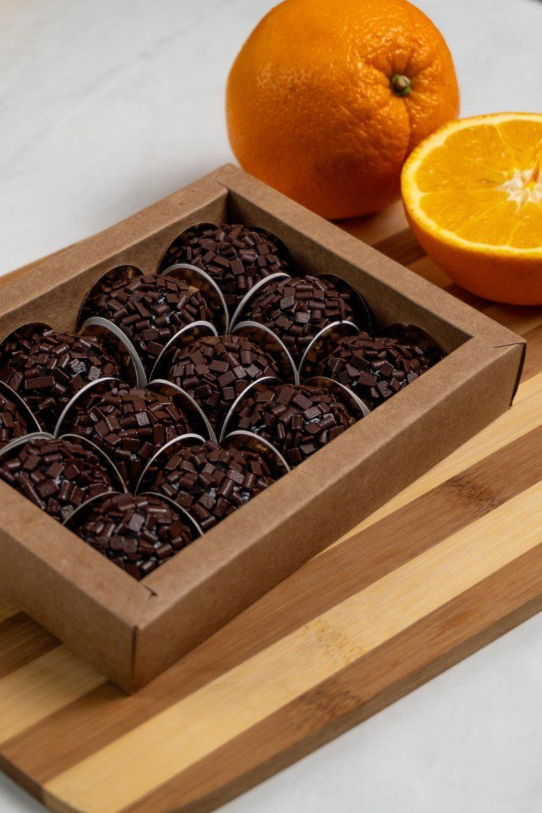 Brigadeiro gourmet com laranja