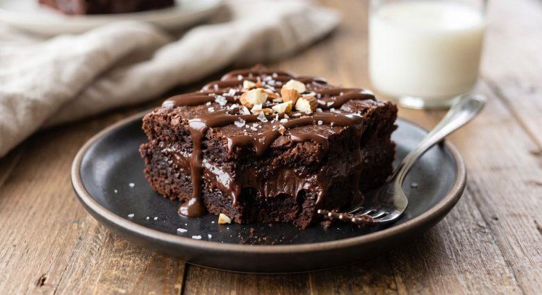 Brownie proteico de chocolate