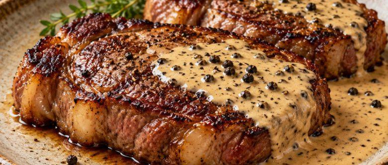 Bife ancho com molho de pimenta