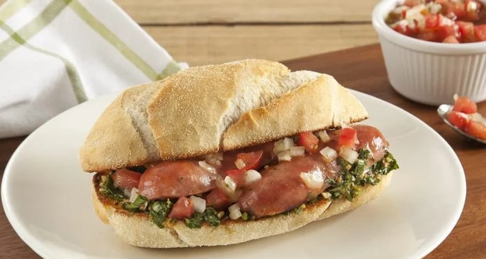 Choripan tradicional