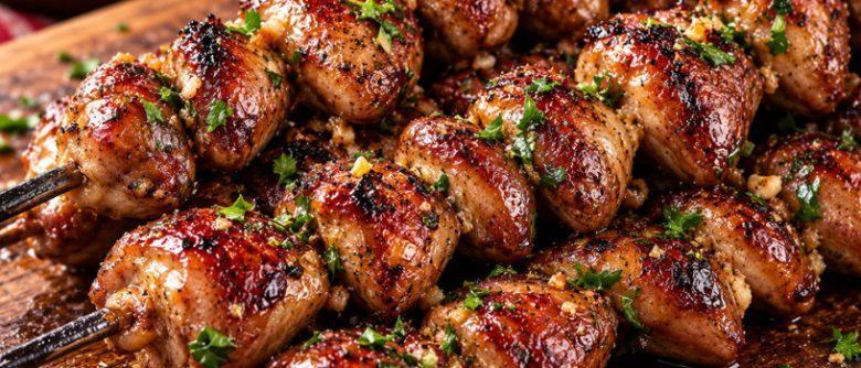 Coração de frango com ervas