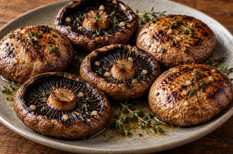 Cogumelo portobello grelhado