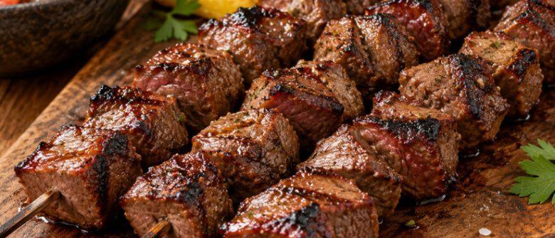 Espetinho misto de carne bovina