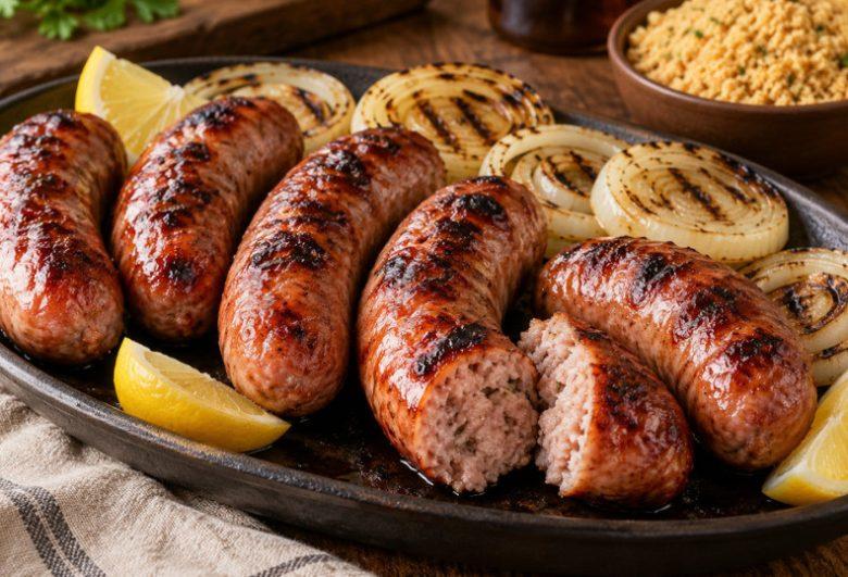 Linguiça toscana na brasa