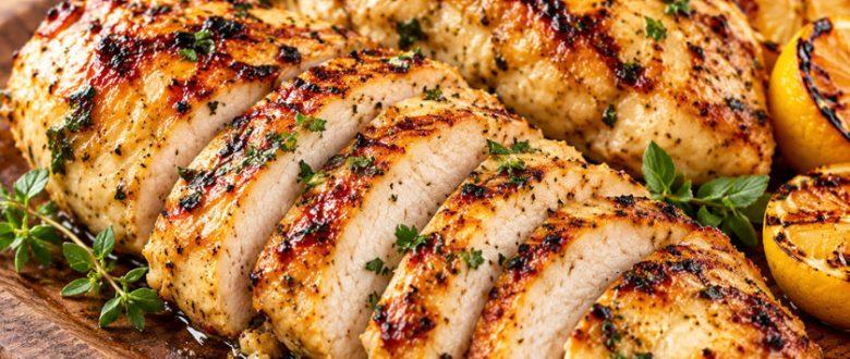 Peito de frango marinado no iogurte