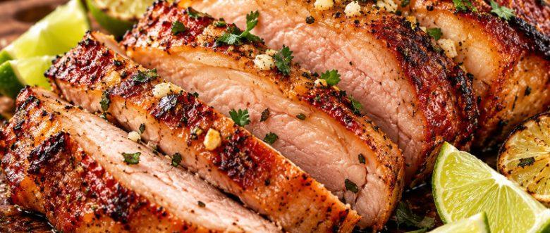 Picanha suína ao limão