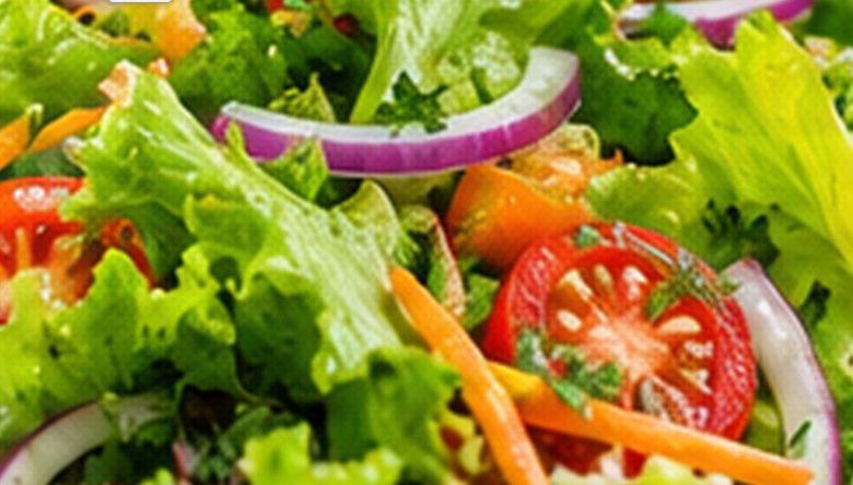 Salada verde com molho cítrico